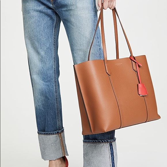 Tory Burch Handbags - Tory Burch Pery Umber tote shoulder bag tote